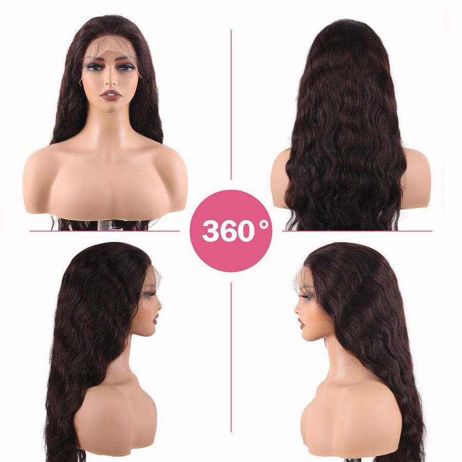 ManeMajesty Body Wave 13x4 Lace Front Glueless Human Hair Wig - FT-2327F - B0CC53QC1C