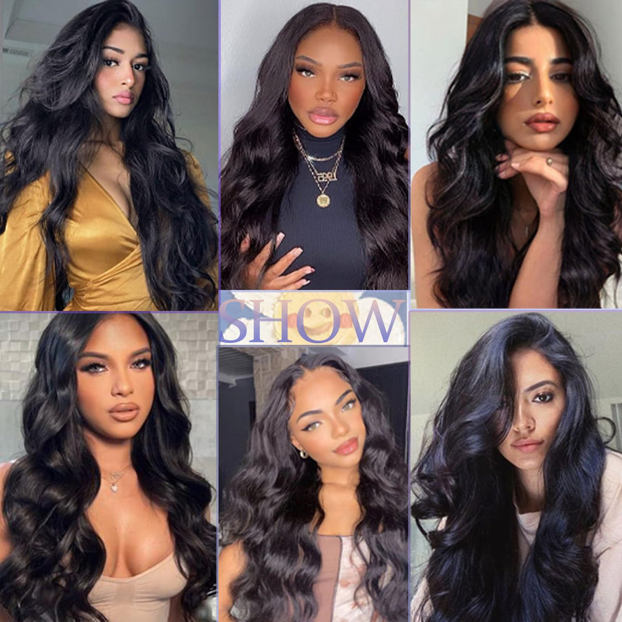 ManeMajesty Body Wave 13x4 Lace Front Glueless Human Hair Wig - FT-2327F - B0CC53QC1C