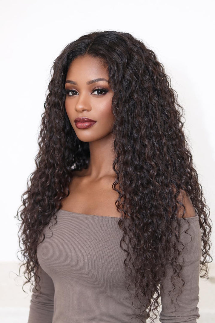 ManeMajesty Water Wave 13x4 Lace Front Glueless Human Hair Wig
