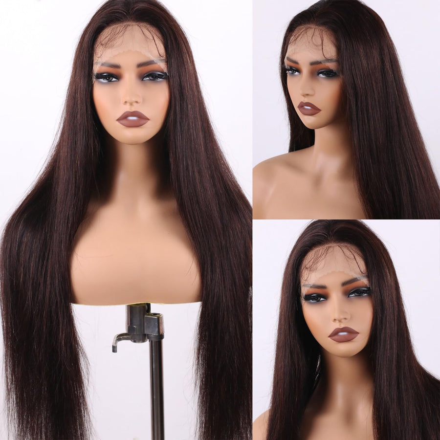 ManeMajesty Straight 13x4 Lace Front Glueless Human Hair Wig - FT-2308B - B0CLKZRTM9