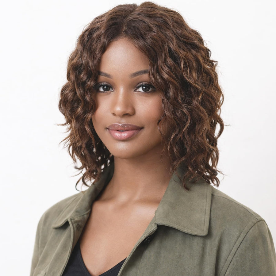 ManeMajesty Body Wave T Part Lace Front Glueless Wear and Go Human Hair Wig - FT-2213-FS4/27 - B0CMWLQFPY