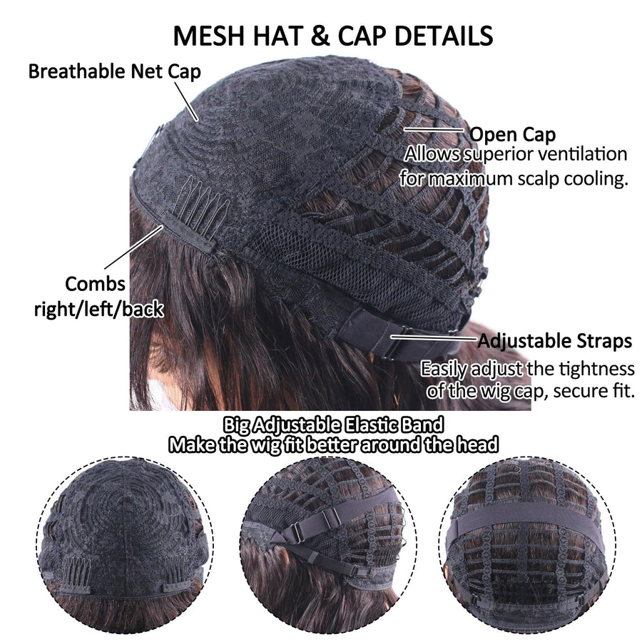 ManeMajesty 10 Inch Curly Lace Front Bob With Bangs Glueless Wear and Go Human Hair Wig - FT-1555-99J - B0DT48B1HF