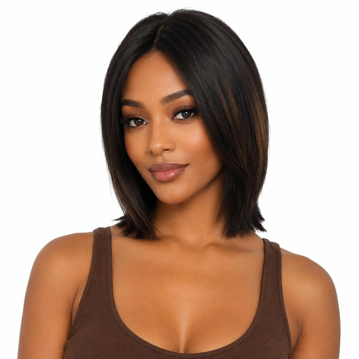 ManeMajesty Straight Lace Front Glueless Wear and Go Human Hair Wig