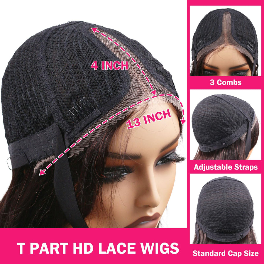 ManeMajesty Body Wave Human Hair Wig - FT-2223H-1 - B0F4D9TLZS