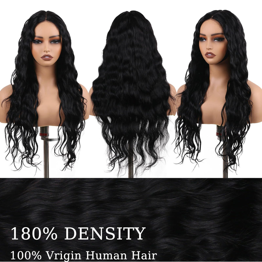 ManeMajesty Body Wave Human Hair Wig - FT-2223H-1 - B0F4D9TLZS