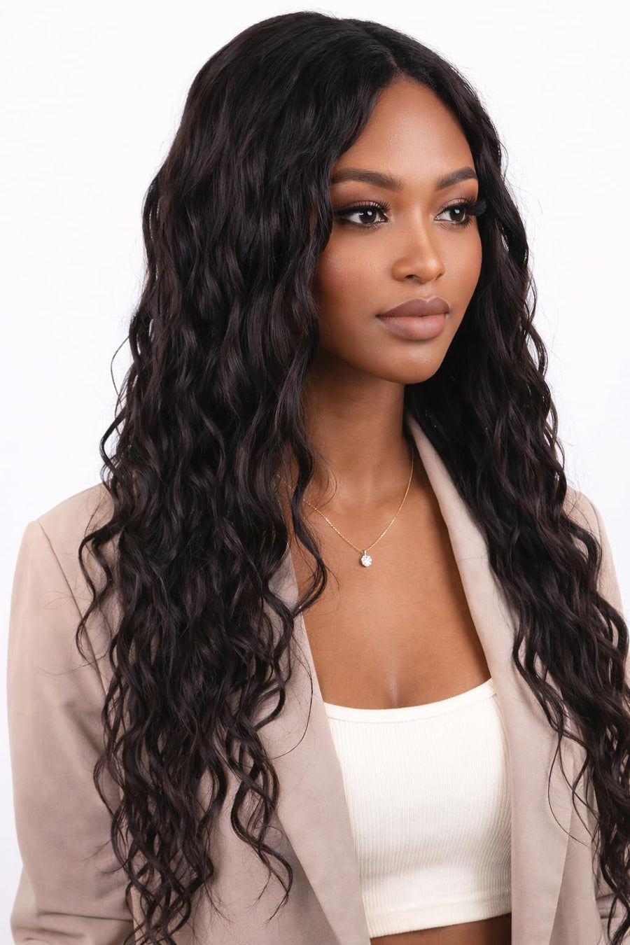 ManeMajesty Body Wave Human Hair Wig - FT-2223H-1B - B0F4DBBV1D