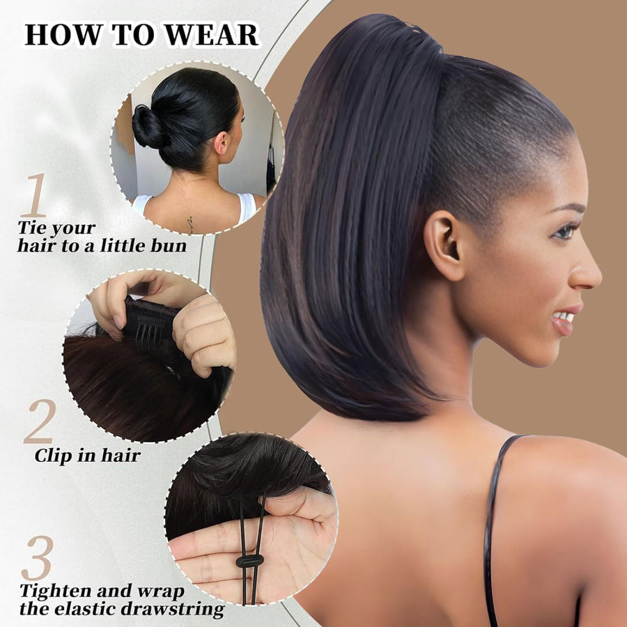 ManeMajesty Straight Drawstring Ponytail Extension - FT-2184 - B0F64KWKWG