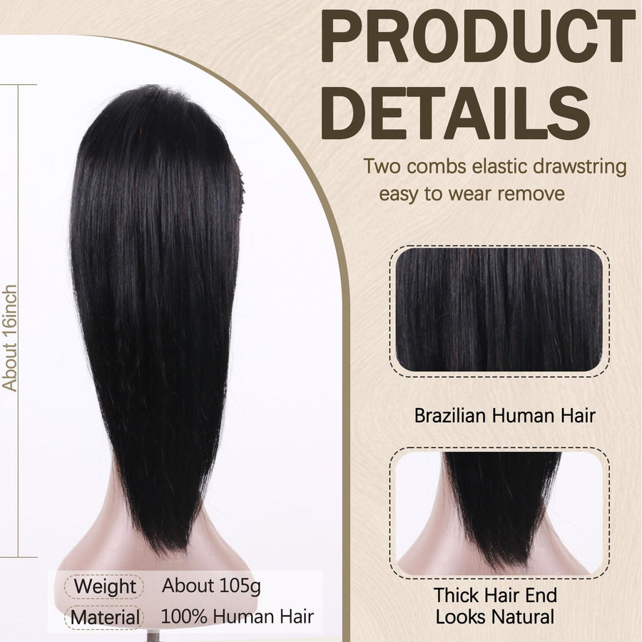 ManeMajesty Straight Drawstring Ponytail Extension - FT-2184B - B0F64LMKDK