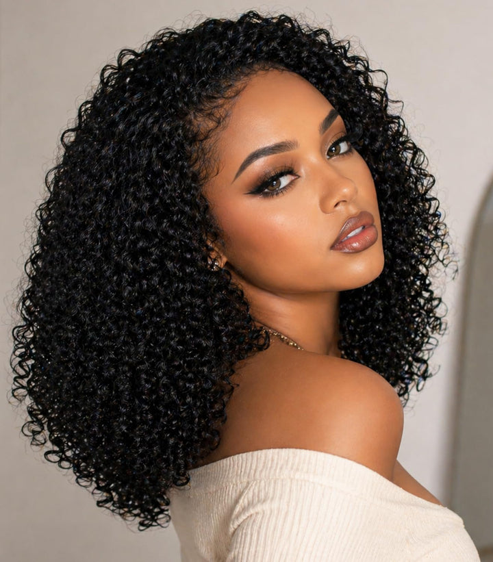 ManeMajesty Kinky Curly Half Wig