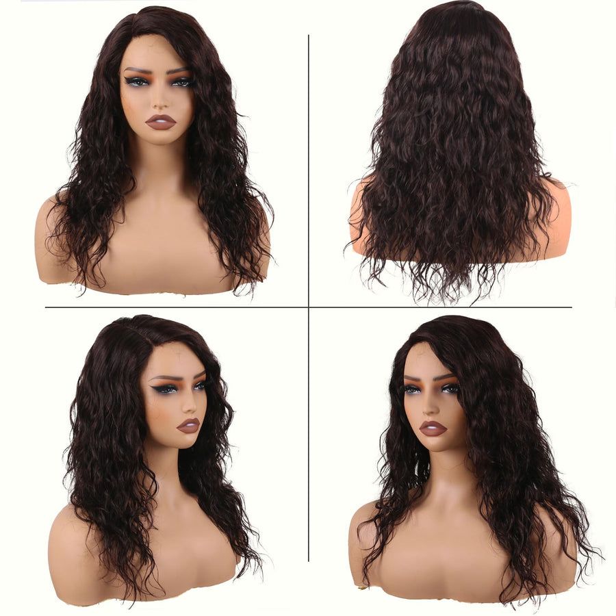 ManeMajesty 18 Inch Body Wave Lace Front Glueless Human Hair Wig - FT-1845-NK - B0FP528JDT